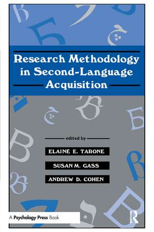 Research Methodology in Second-Language Acquisition de Elaine E. Tarone