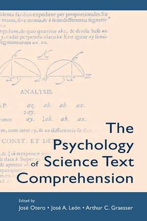 The Psychology of Science Text Comprehension de José Otero