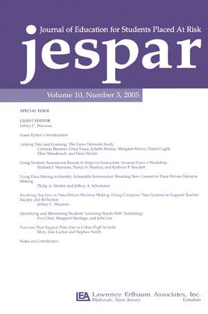 Transforming Data Into Knowledge: Applications of Data-based Decision Making To Improve Instructional Practice:a Special Issue of the journal of Education for Students Placed at Risk de Jeffrey C. Wayman