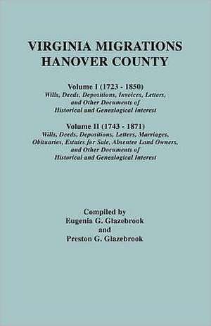 Virginia Migrations - Hanover County de Eugenia G. Glazebrook