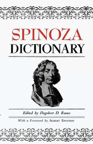 Spinoza Dictionary de Dagobert D. Runes