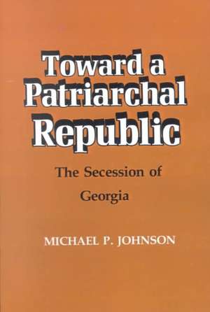 Toward a Patriarchal Republic de Michael P. Johnson