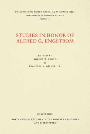 Studies in Honor of Alfred G. Engstrom de Robert T. Cargo