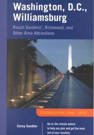 Econoguide 2002 Washington, D.C., Williamsburg de Corey Sandler