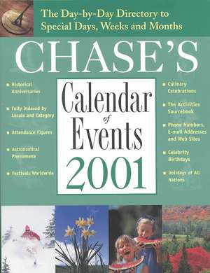 CHASES CALENDER OF EVENTS 2001 de Unknown