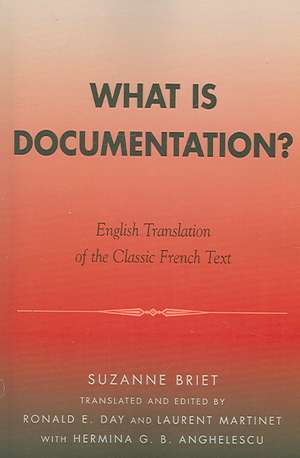 What Is Documentation? de Suzanne Briet