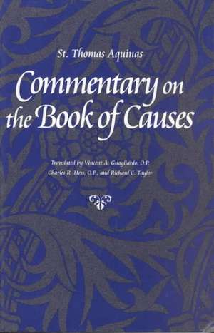 Commentary on the Book of Causes de Thomas Aquinas