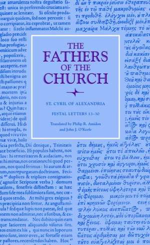 Festal Letters 13-30 de St Cyril of Alexandria