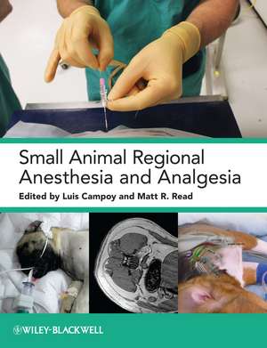 Small Animal Regional Anesthesia and Analgesia de L Campoy