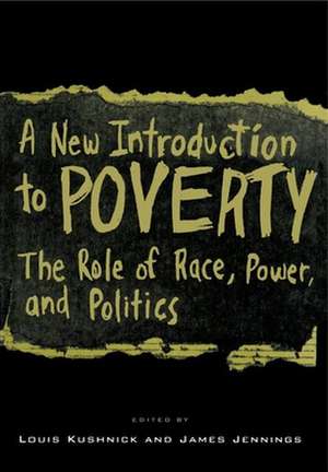 A New Introduction to Poverty – The Role of Race, Power, and Politics de Louis Kushnick