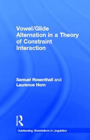 Vowel/Glide Alternation in a Theory of Constraint Interaction de Samuel Rosenthall