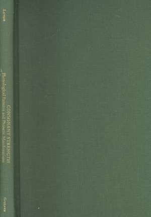 Consonant Strength: Phonological Patterns and Phonetic Manifestations de Lisa M. Lavoie