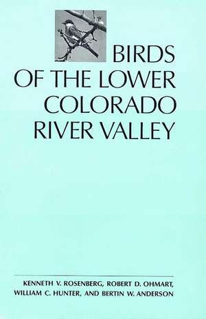 Birds of the Lower Colorado River Valley de Kenneth V. Rosenberg