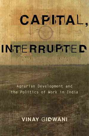 Capital, Interrupted: Agrarian Development and the Politics of Work in India de Vinay Gidwani