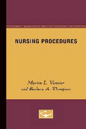 Nursing Procedures de Marion Vannier