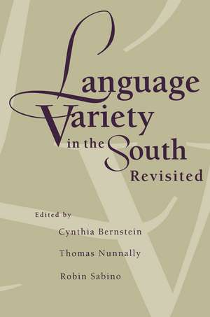 Language Variety in the South Revisited de Cynthia Bernstein