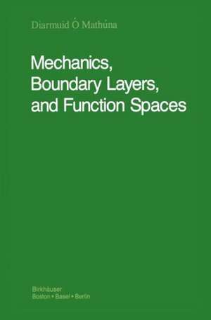 Mechanics, Boundary Layers and Function Spaces de Diarmuid Ó'Mathúna