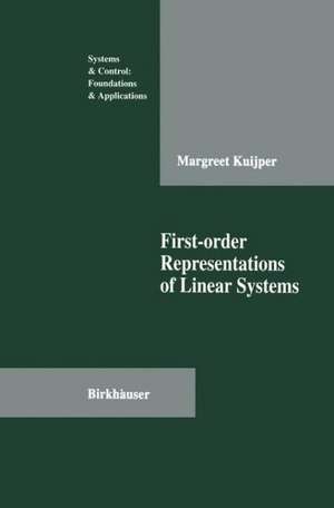 First-Order Representations of Linear Systems de Margreet Kuijper