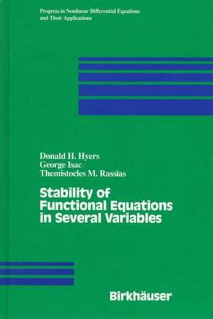 Stability of Functional Equations in Several Variables de D.H. Hyers