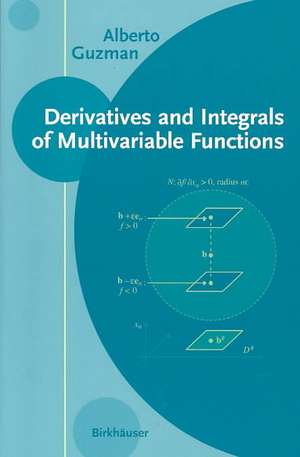 Derivatives and Integrals of Multivariable Functions de Alberto Guzman