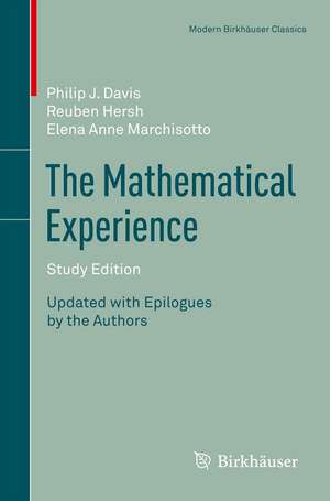 The Mathematical Experience, Study Edition de Philip Davis