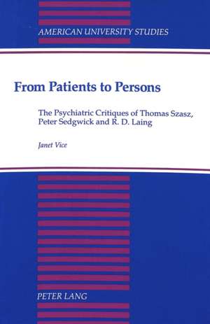 From Patients to Persons de Janet Vice