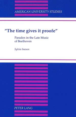 -The Time Gives It Proofe- de Sylvia Imeson