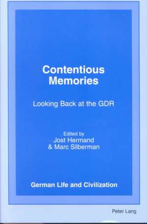 Contentious Memories de Jost Hermand