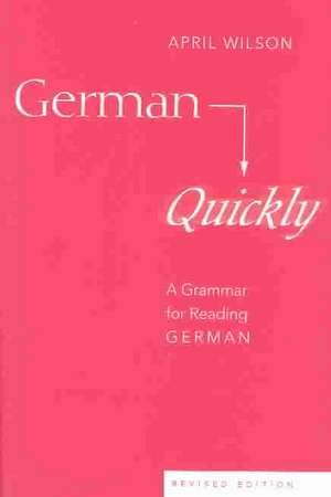 Wilson, A: German Quickly