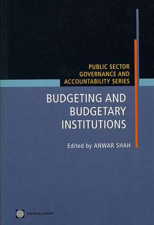 Budgeting and Budgetary Institutions de Anwar Shah