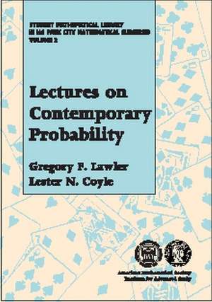 Lectures on Contemporary Probability de Gregory F. Lawler