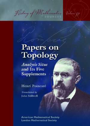 Papers on Topology de Henri Poincare