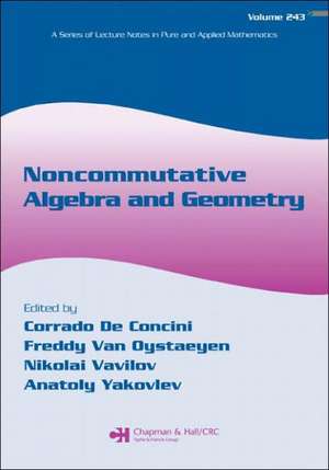 Noncommutative Algebra and Geometry de Corrado De Concini