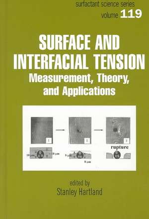 Surface and Interfacial Tension: Measurement, Theory, and Applications de Stanley Hartland