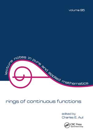 Rings of Continuous Function de Charles E. Aull