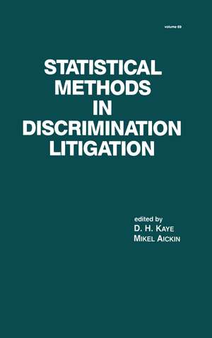Statistical Methods in Discrimination Litigation de D. H. Kaye