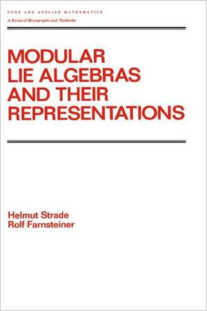 Modular Lie Algebras and their Representations de H. Strade