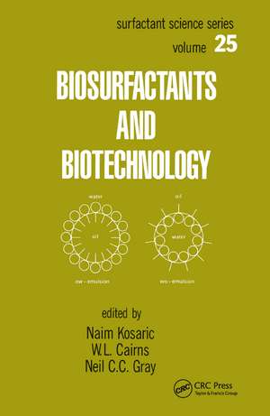 Biosurfactants and Biotechnology de Naim Kosaric