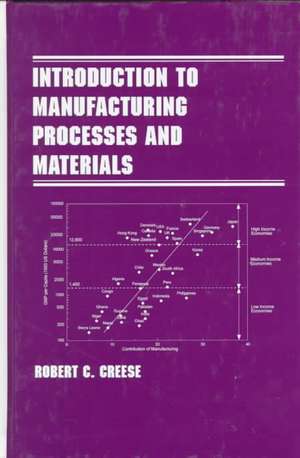 Introduction to Manufacturing Processes and Materials de Robert Creese