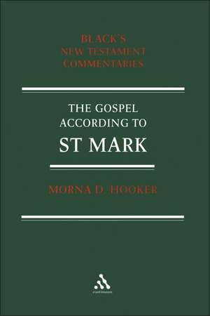 Gospel According To St. Mark de Morna D. Hooker