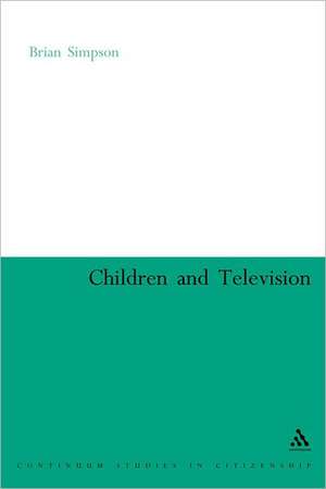 Children and Television de Brian Simpson