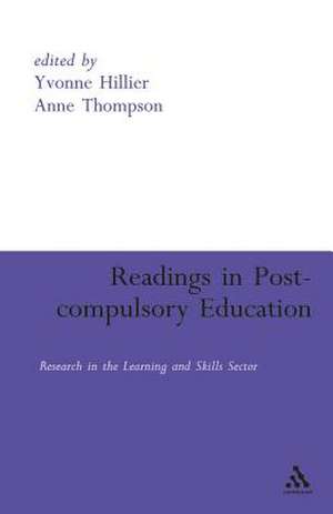 Readings in Post-compulsory Education de Anne Thompson