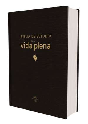 RVR60, Biblia de estudio de la vida plena, Edicion clasica, Tapa dura, Palabras de Jesus en rojo, Comfort Print de Revisada Reina Valera Revisada