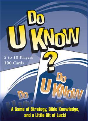 Do U Know? - Game de Cook David C