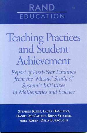 Teaching Practices and Student Achievement de Stephen P. Klein