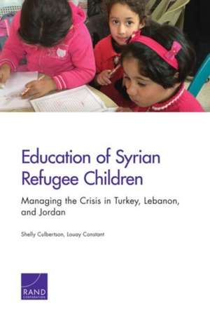 Education of Syrian Refugee Children de Shelly Culbertson