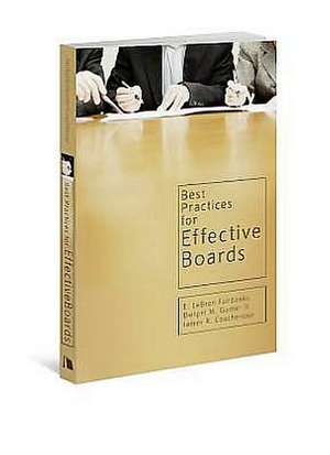 Best Practices for Effective Boards de E. LeBron Fairbanks