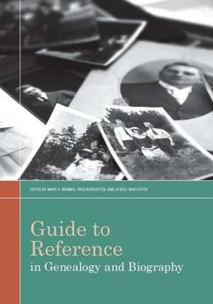 Guide to Reference in Genealogy and Biography de Mary K. Mannix