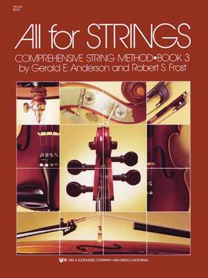 Anderson, G: All for Strings Book 3 Violin de GeraldM.D. Anderson