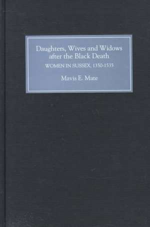 Daughters, Wives and Widows after the Black Death – Women in Sussex, 1350–1535 de Mavis E. Mate